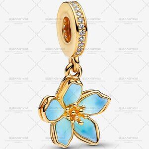 Pandora Blue Blossom Dangle Charm